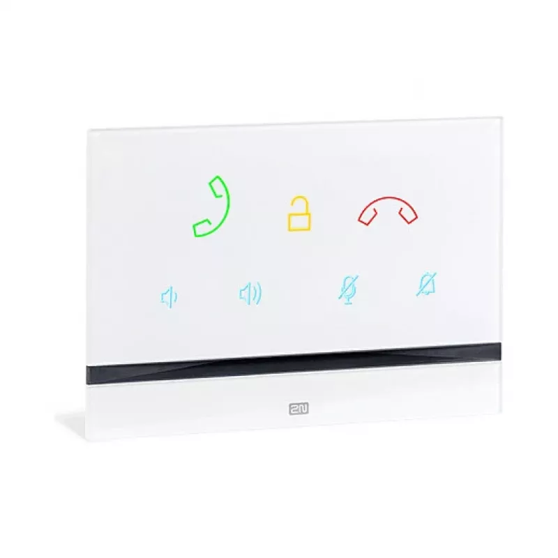 Intercom 2N Indoor Talk wit — bedraad, gehard glas, wandmontage, 185×128×48,2 mm
