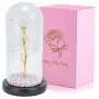 Eeuwige roos in glas Extralink Home, wit LED-licht