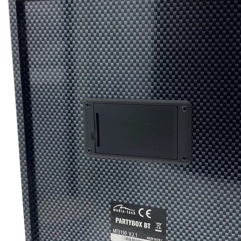 Draagbare stereoluidspreker Media-Tech PARTYBOX BT MT3150 zwart