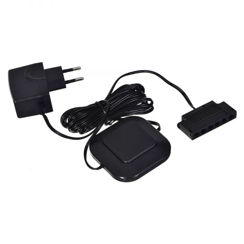 Op plank gemonteerde LED-lamp cama meble 4LED BI — rechthoekig, opbouw, koelwit, zwart