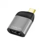 LogiLink CUA0204 USB-C naar DisplayPort-adapter zwart grijs