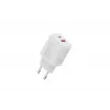 AC USB-oplader DIGITUS 20W, 1x USB-C, 1x USB-A, ingang 100–240V, wit