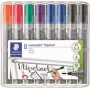 Flipchartmarker Staedtler 356 WP8 X, gesorteerde kleuren, 2,0 mm punt