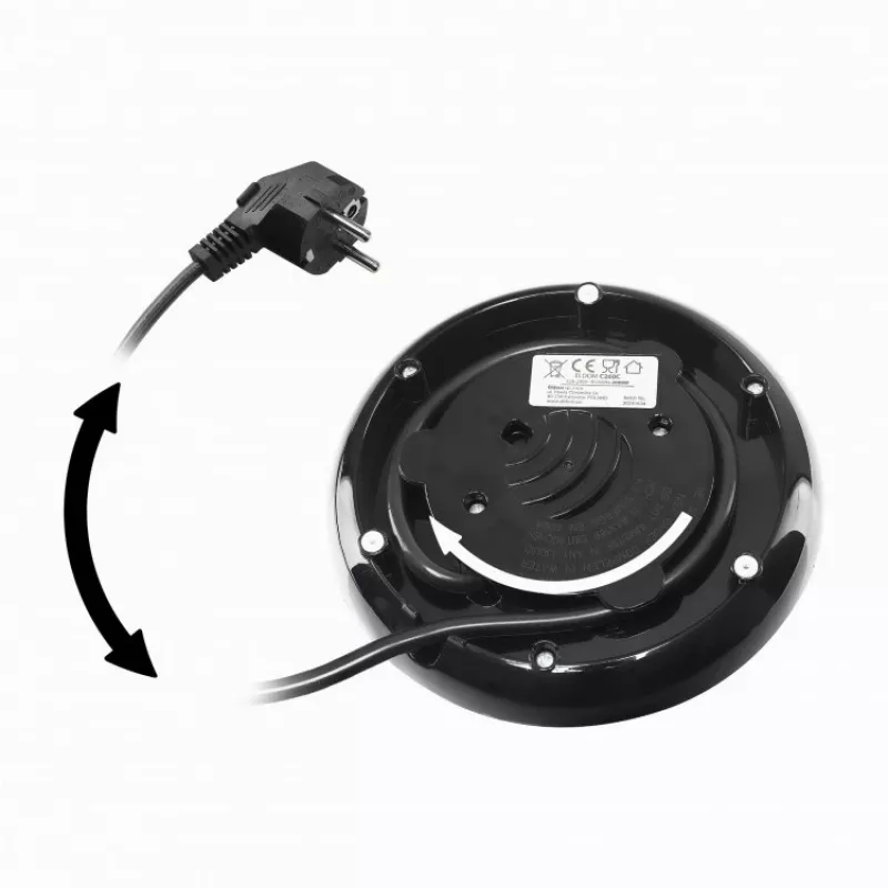 NELO waterkoker, 1,7 l inhoud, 2000 W, zwart