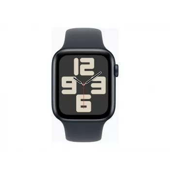 Watch SE GPS + Cellular 44 mm Midnight aluminium behuizing met Midnight sportband – M/L