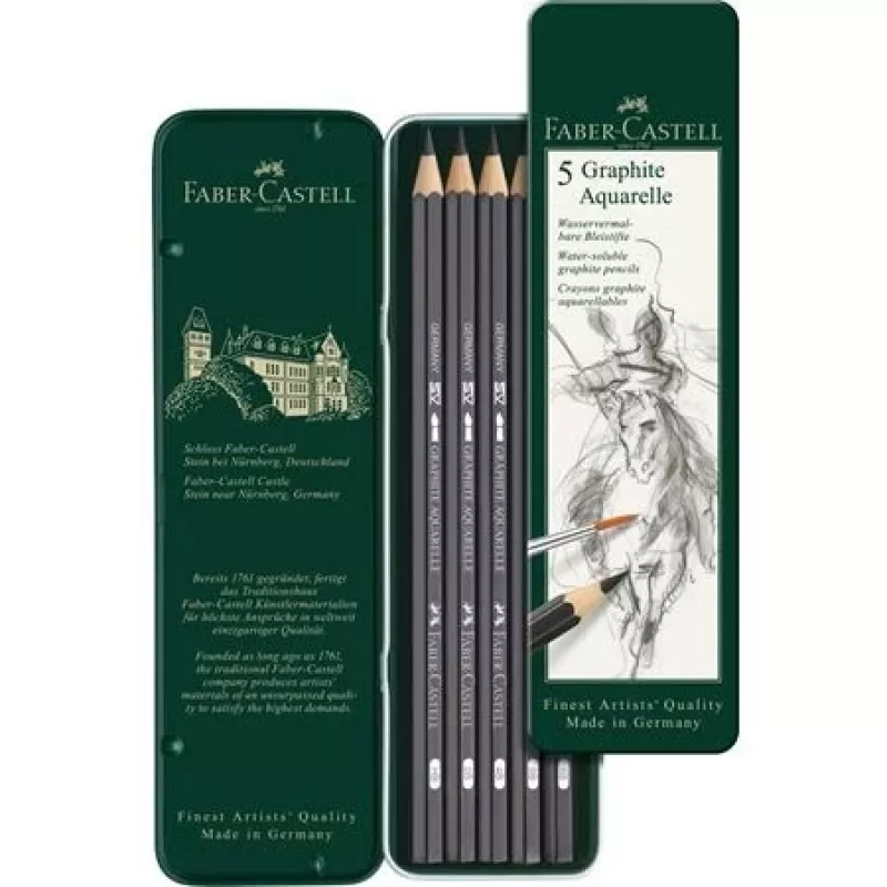 Grafietpotlood Faber-Castell 117805 HB 5 stuks