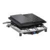 Steba RC 4 Plus Deluxe Chrome raclettegrill, roestvrij staal/zwart