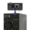 Qoltec 53042 UPS (uninterruptible power supply) dubbelconversie (online) 1 kVA 800 W 2 AC-uitgangen