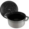 Staub La Cocotte rond 26 cm, gietijzer, grafietgrijs