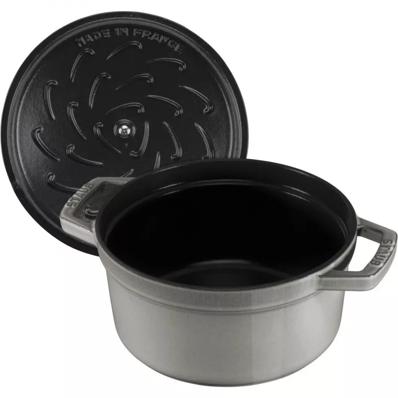 Staub La Cocotte rond 26 cm, gietijzer, grafietgrijs