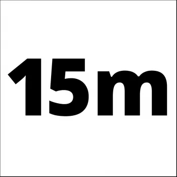 Gevlochten hoes 4138210, persluchtslang lichtblauw, 15 meter