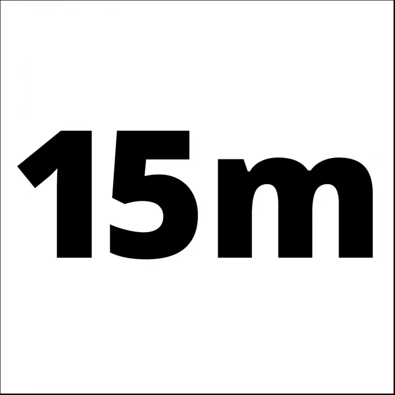 Gevlochten hoes 4138210, persluchtslang lichtblauw, 15 meter