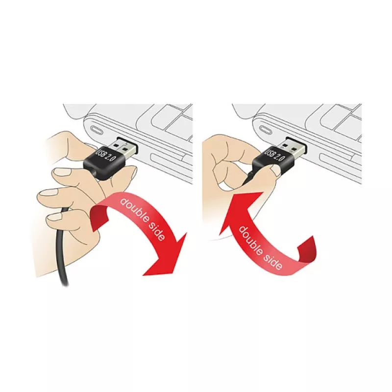 USB-kabel DeLOCK 3m USB 2.0 A - B m/m zwart