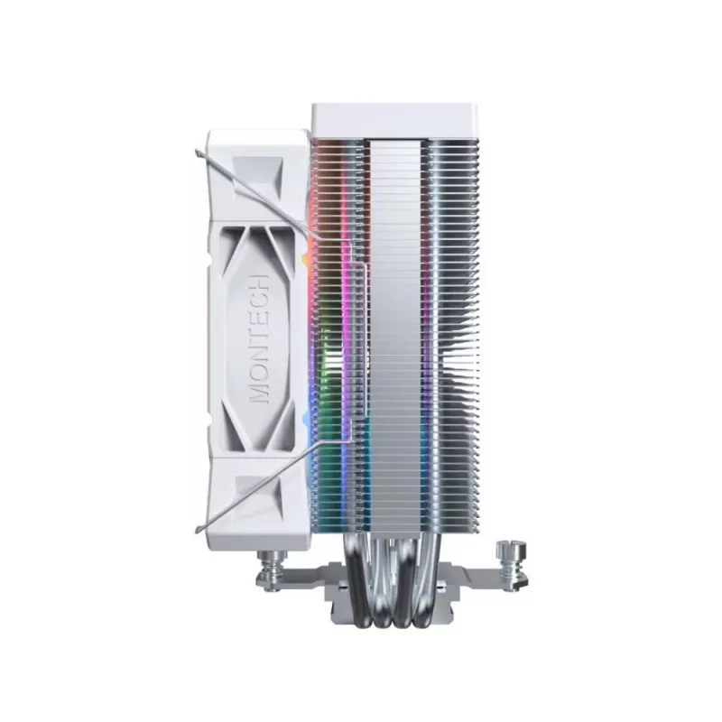 Montech NX400 White ARGB CPU-luchtkoeler, 120 mm, multi-socket, wit
