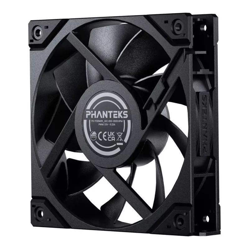 Phanteks M25G2-120 120mm zwart 3-pack behuizingsventilator