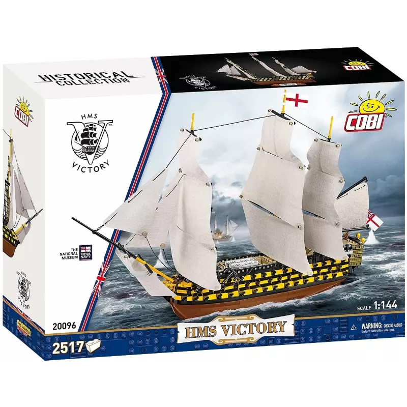 Bouwset Cobi HMS Victory — 2.517 onderdelen, gedetailleerd historisch zeilschipmodel