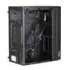 Akyga AK35BK Micro-ATX-pc-behuizing, Micro ATX / Flex ATX / Mini ITX, 2x USB 2.0, zonder voeding, zwart