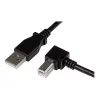 StarTech.com USBAB2MR USB 2.0 A naar haakse B-kabel, male/male, 2 m, zwart