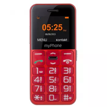 myPhone Halo Easy 4,32 cm (1,7 inch) 70 g grijs, rood instap-telefoon