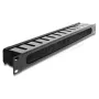 Delock 67628 19" kabelmanagementpaneel met borstel, 1U, zwart