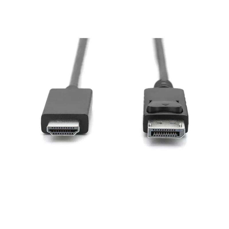Adapterkabel DisplayPort 1.2 met vergrendeling 4K 60Hz UHD Type DP/HDMI A M/M zwart 2 m
