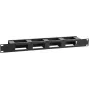 Kabelmanagementpaneel LOGON RAO410BL 1U zwart 19 inch