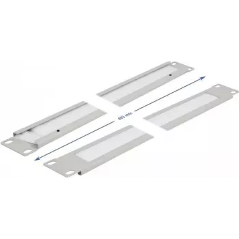 Kabelmanagementpaneel DeLOCK 19 inch kabeldoorvoer-borstelstrip 1U grijs