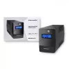 Qoltec Monolith UPS (uninterruptible power supply) dubbelconversie (online) 1 kVA 600 W 2 Schuko-stopcontacten