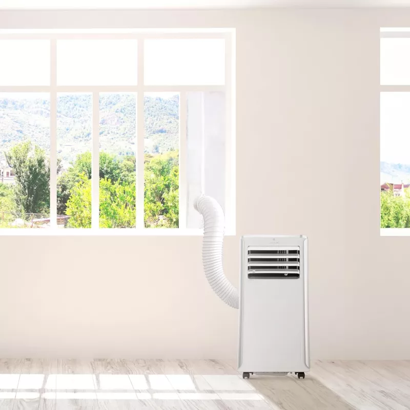 Isolerende schuifraamafdekking 163 x 35 cm voor mobiele airconditioners
