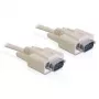 Seriële kabel DeLOCK RS-232 5 m beige DB-9