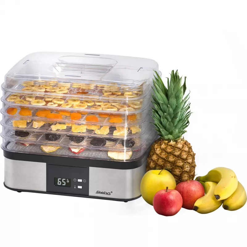 Steba ED 5 Voedseldroger, 350 W, Roestvrij staal/Zwart