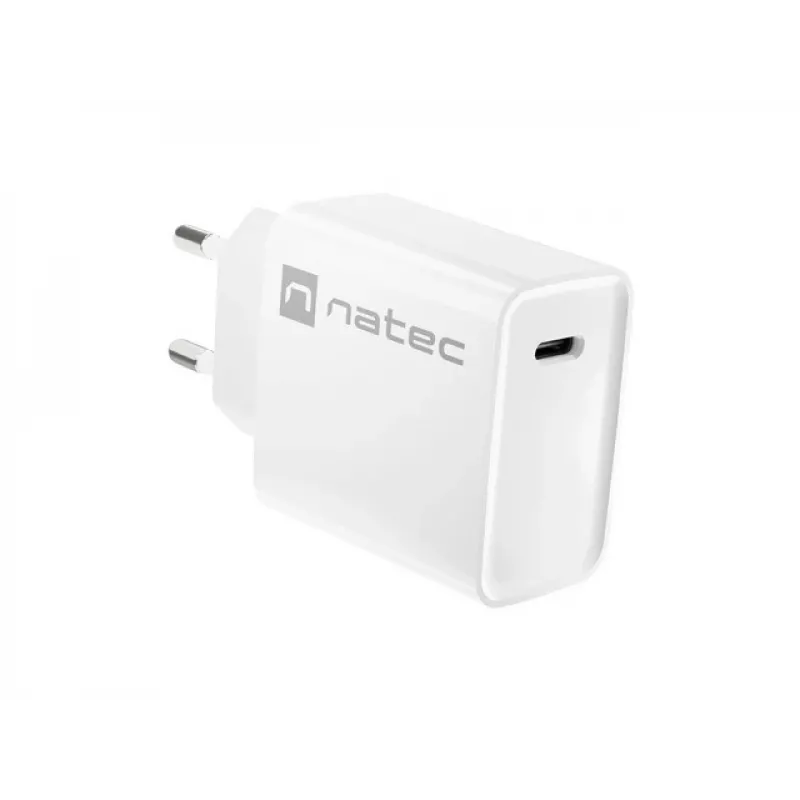 Indoor USB-C snellader NATEC RIBERA 12V 20W Quick Charge 3.0 wit