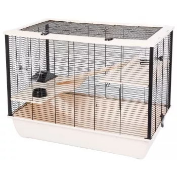INTER-ZOO Hugo Wood beige - kooi voor knaagdieren - 78 x 48 x 58 cm
