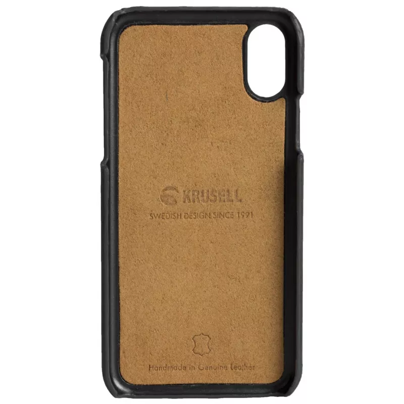 Cover Krusell Sunne 2 Card Cover iPhone XS Max zwart