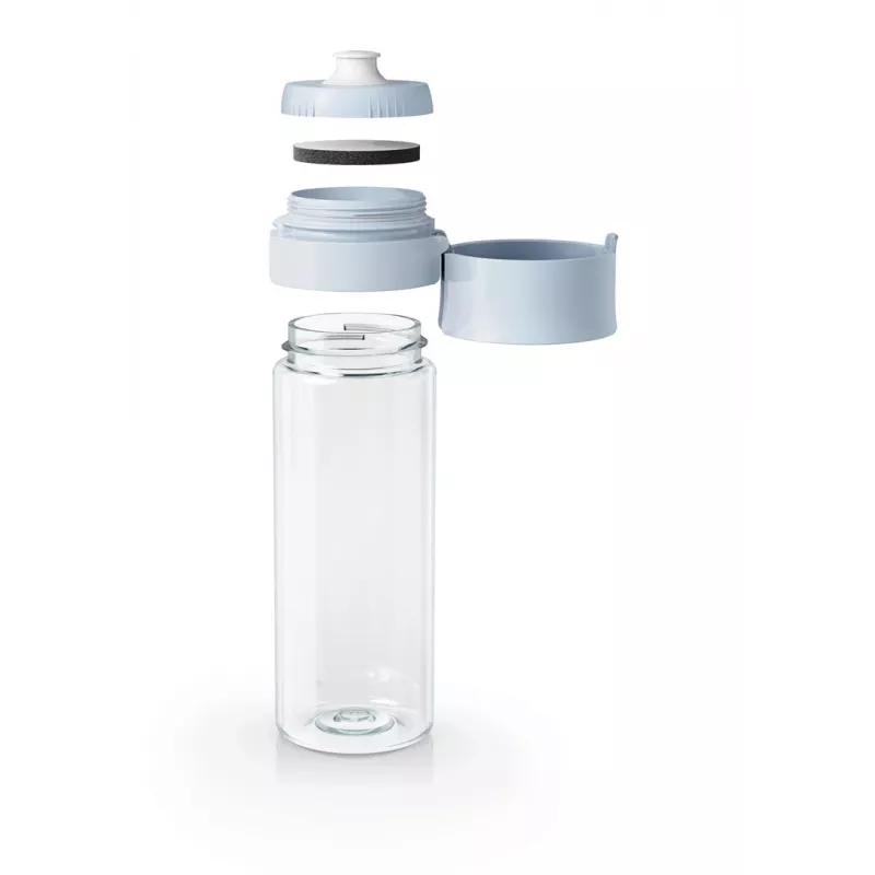 Filterfles BRITA Vital pastelblauw 600 ml met 2 MicroDisc-filters, BPA-vrij, vaatwasserbestendig