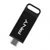 PNY Elite, 128 GB, USB Type-C, 3.2 Gen 1 (3.1 Gen 1), 120 MB/s, dia, zwart