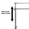 Handmatig in hoogte verstelbaar bureau MACLEAN MC-790NG — max. belasting 60 kg, max. hoogte 120 cm
