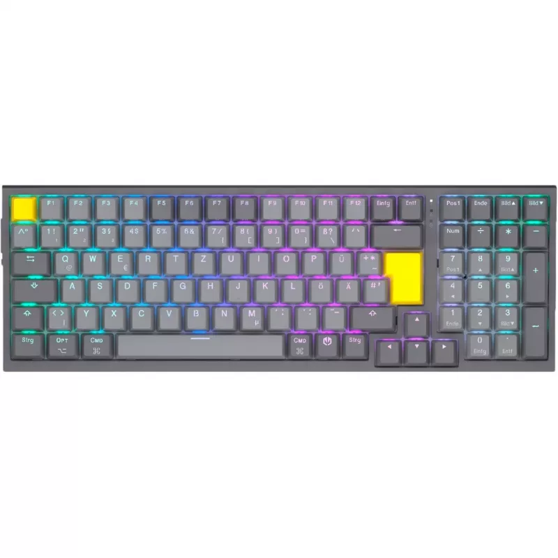 Celeris 1800, gaming-toetsenbord grijs, DE-layout, ENDORFY Geel by Gateron