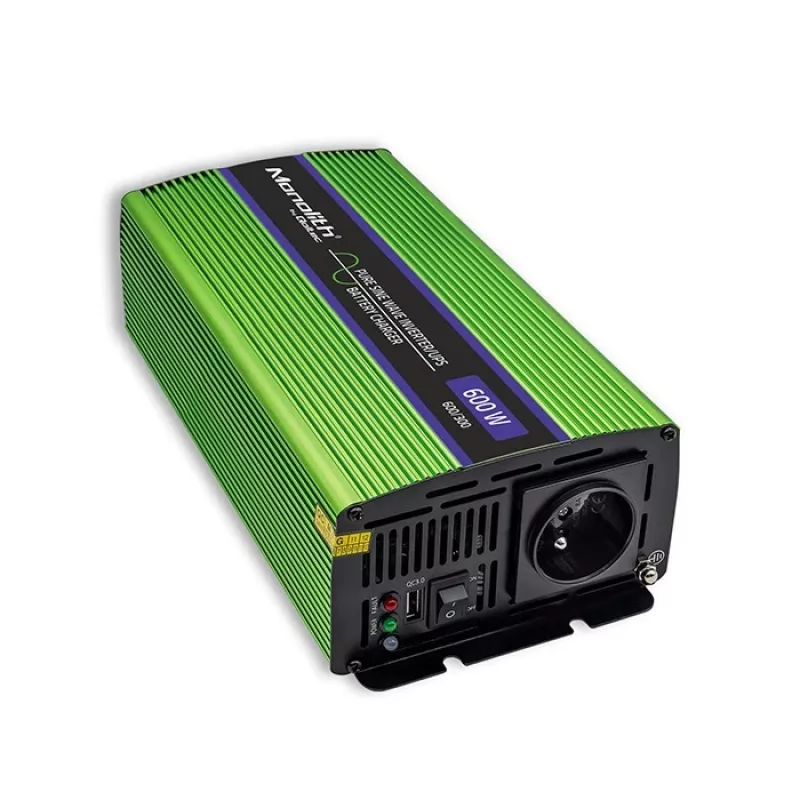 Auto-omvormer Qoltec Monolith 600 W groen 12 V