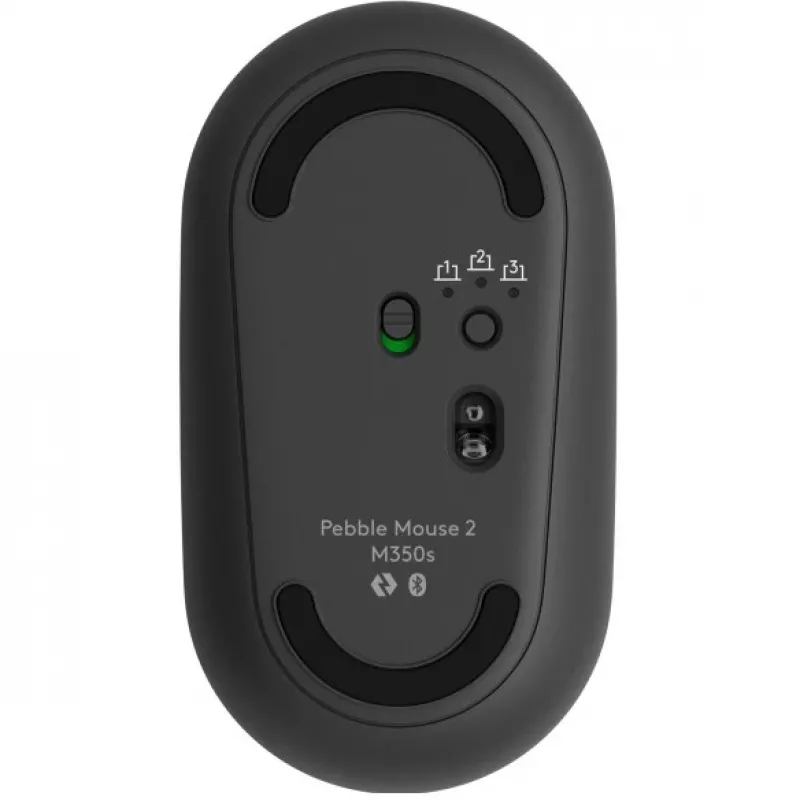 Logitech Pebble 2 Combo draadloos toetsenbord en muis QWERTZ Duits grafiet