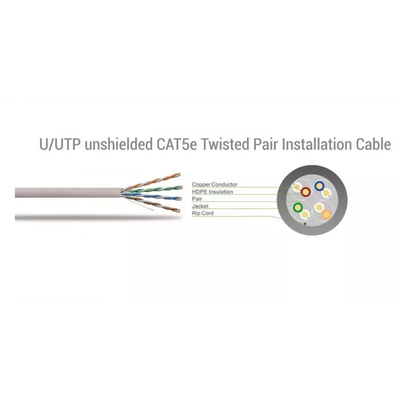 Sbox UTP-30 UTP CAT5e RJ45 30 m zwart netwerkkabel
