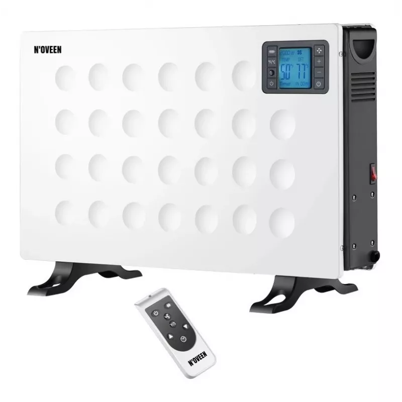 Convector-elektrische kachel NOVEEN CH8000 — 2000 W, 3 vermogensstanden, timer, afstandsbediening, wit