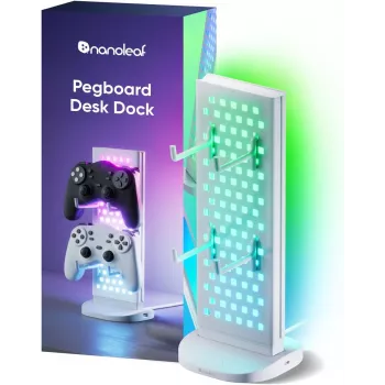 Nanoleaf Pegboard Desk Dock, wit | 15 W | RGB