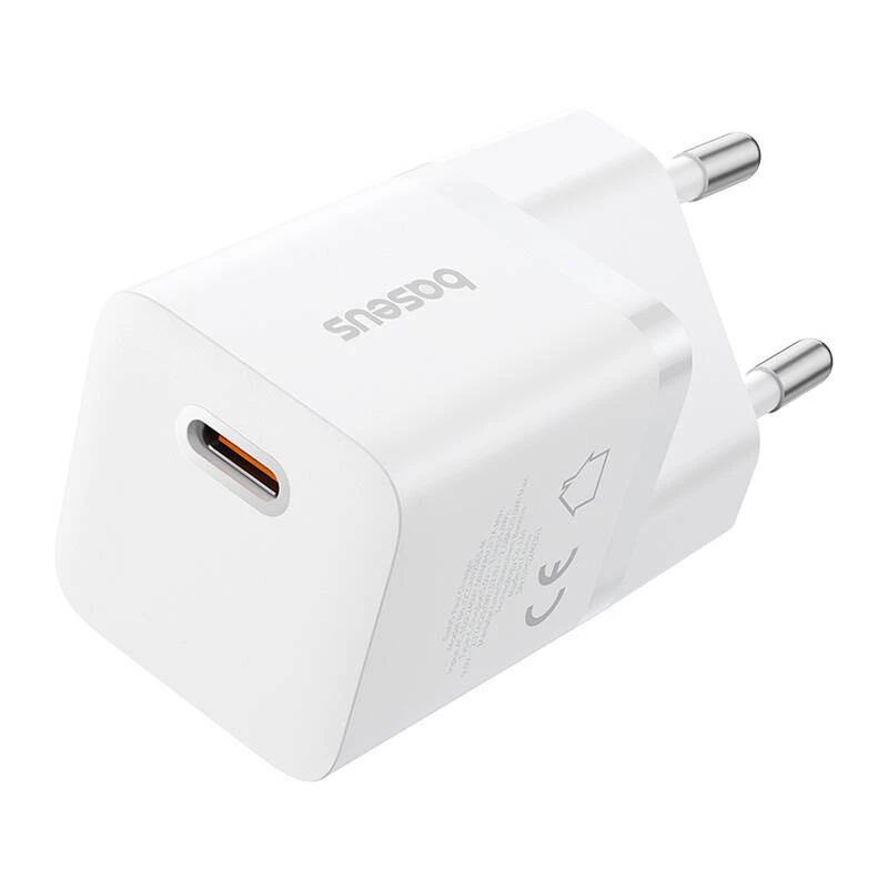 Baseus P10110909213-00 USB-C GaN5 mini 25W netlader wit