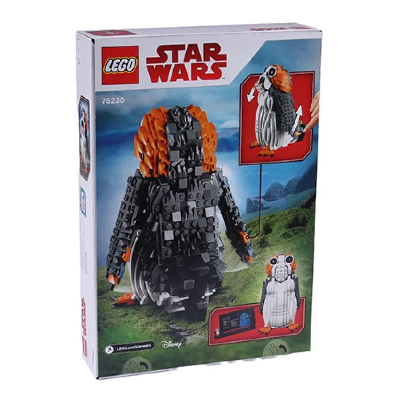 LEGO bouwbare figuur Star Wars Porg 75230 – verzamelmodel met beweegbare functies