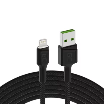 Green Cell KABGC05 Lightning-kabel 1,2 m zwart