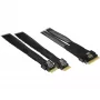INTER-TECH kabel SFF-8654-8i naar 2× SFF-8654-4i, 70 cm interne splitkabel