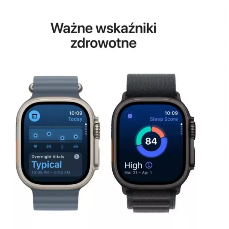 Apple Watch Ultra 3 GPS + Cellular 49mm Black Titanium behuizing met Black Alpine Loop Medium