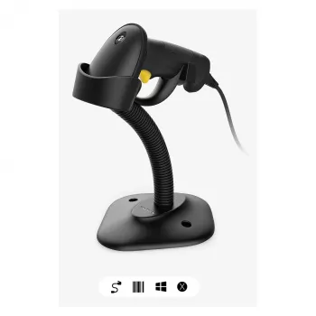 Inateck barcodescanner 33 zwart [BCST-33_black]