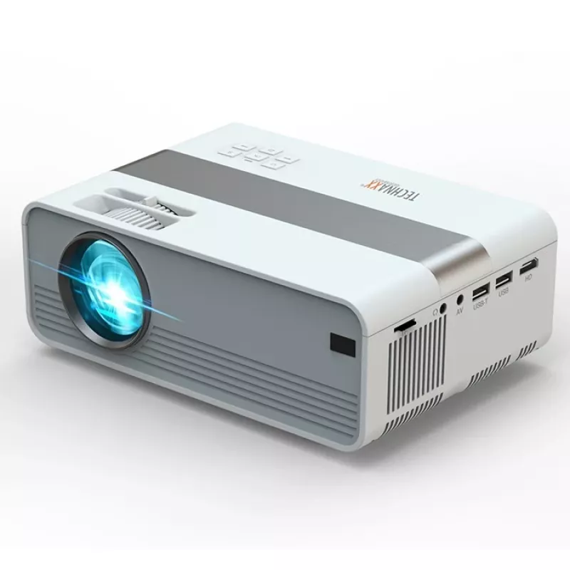 Technaxx TX-127 mini LED-projector, LCD, HD 720p (1280x720), wit/grijs